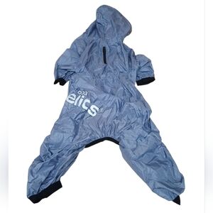 Dog Helios Light Blue Hooded Windbreaker Suit Size Extra Large
